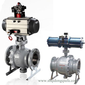 氣動硬密封耐高溫球閥